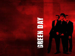Green Day Red Abstract Wallpaper