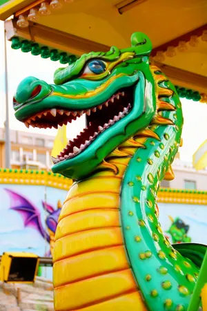 Green Dragon Statue Wallpaper
