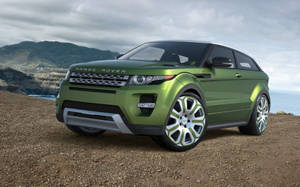 Green Evoque Land Rover Wallpaper