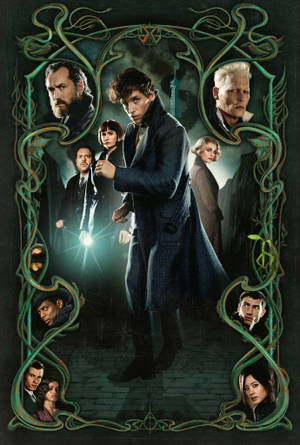 Green Fantastic Beasts Harry Potter Phone Wallpaper