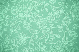 Green Floral Mint Wallpaper