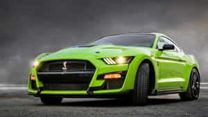 Green Ford Mustang Shelby G T500 Dynamic Stance Wallpaper