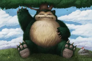 Green Fur Snorlax Wallpaper