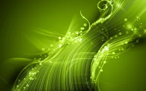 Green Glitter Art Wallpaper