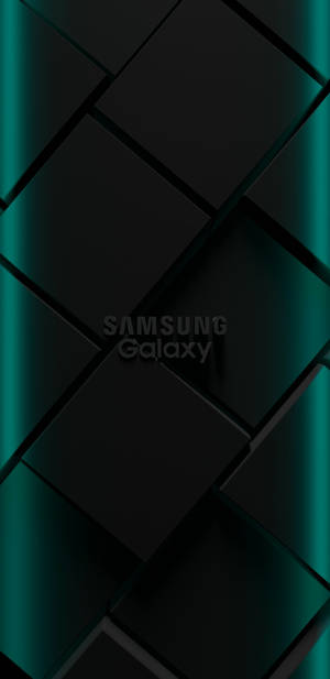 Green Glow Samsung Black Wallpaper