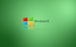 Green Gradient Windows 8 Background Wallpaper
