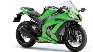 Green Kawasaki Ninja 250r Superbike Wallpaper