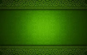 Green Khmer Patterned Backdrop Wallpaper