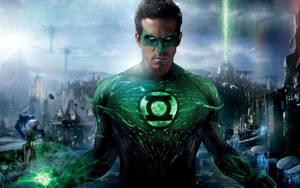 Green Lantern In Planet Oa Wallpaper