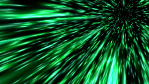 Green Light Bursts In The Background Wallpaper