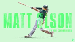 Green Matt Olson Wallpaper