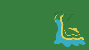 Green Minimalist Gastrodon Wallpaper