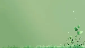 Green Nature Aesthetic Background Wallpaper