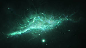 Green Nebula Psychedelic 4k Wallpaper