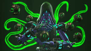 Green Octopus Zenyatta Skin Wallpaper