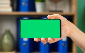 Green Screen Phone Horizontal Wallpaper