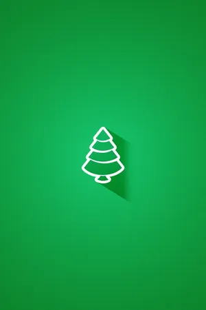 Green Simple Christmas Wallpaper