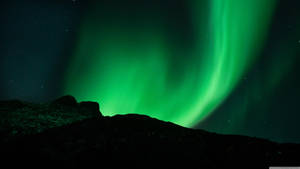Green Sky Northern Lights Wallpaper