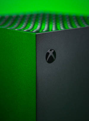 Green Xbox One X Console Wallpaper