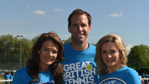 Greg Rusedski With Fans Wallpaper