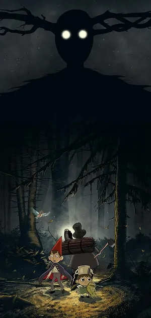 Greg Wirt Looming Beast Over The Garden Wall Wallpaper