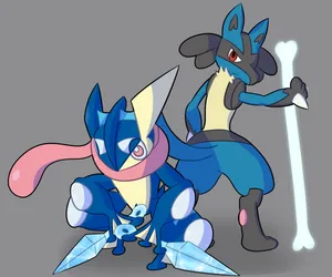 Greninja And Lucario Wallpaper