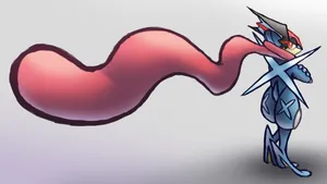 Greninja Back View Fanart Wallpaper