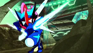 Greninja Ice Shuriken Wallpaper