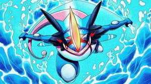 Greninja In Water Wallpaper