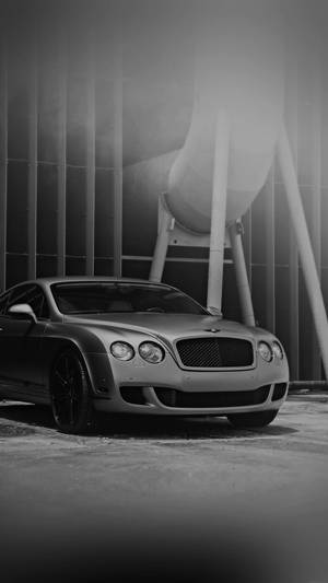 Greyscale Bentley Iphone Wallpaper
