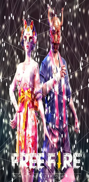 Grid Free Fire Sakura Wallpaper