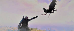 Griffin Attack The Witcher 3 Wallpaper