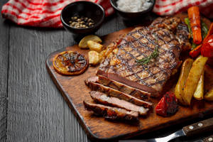 Grilled Churrasco With Potatoes Wallpaper