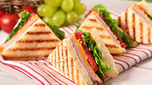 Grilled Ham Sandwich Wallpaper