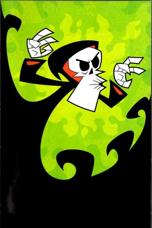 Grim, Billy, And Mandy Posing In The Underworld Wallpaper