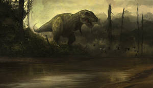 Grim Dinosaur Art Wallpaper