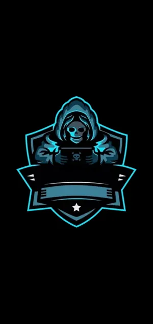 Grim Reaper Playing Gaming Logo Hd Wallpaper