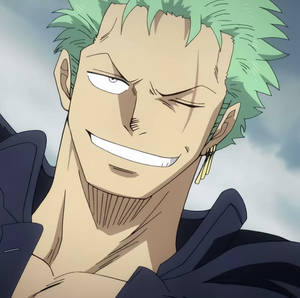 Grinning One Piece Roronoa Zoro Pfp Wallpaper
