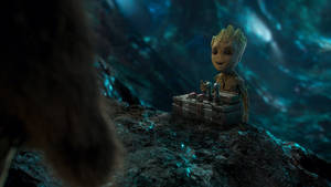Groot Don't Push The Button Wallpaper
