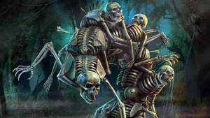 Group Of Skeleton Monsters Wallpaper