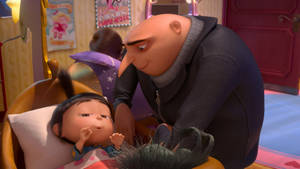 Gru Tucking Agnes Despicable Me 2 Wallpaper