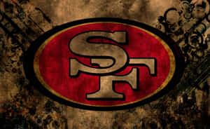 Grunge Brown San Francisco 49ers Logo Wallpaper