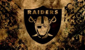 Grunge Sepia Raiders Logo Wallpaper