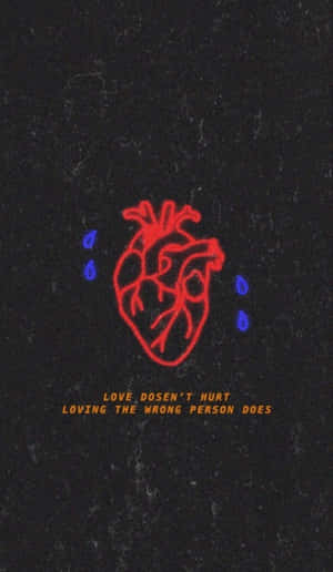 Grunge Tumblr Aesthetic Brokenhearted Quote Wallpaper