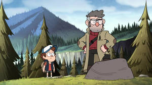 Grunkle Stan And Kid Wallpaper