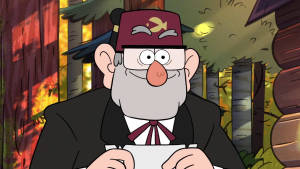 Grunkle Stan With A Note Wallpaper