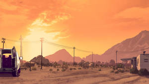 Gta 5 2560x1440 Senora Desert Trailer Park Wallpaper