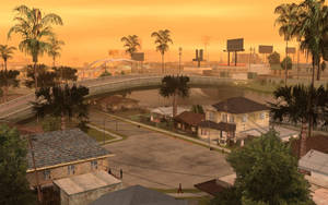 Gta Sa 4k Town Sunset Wallpaper