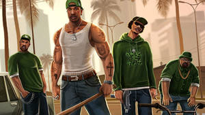 Gta San Andreas Gangster Fight Wallpaper