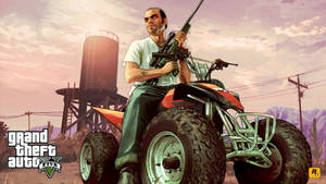 Gta V's Trevor On Atv Wallpaper